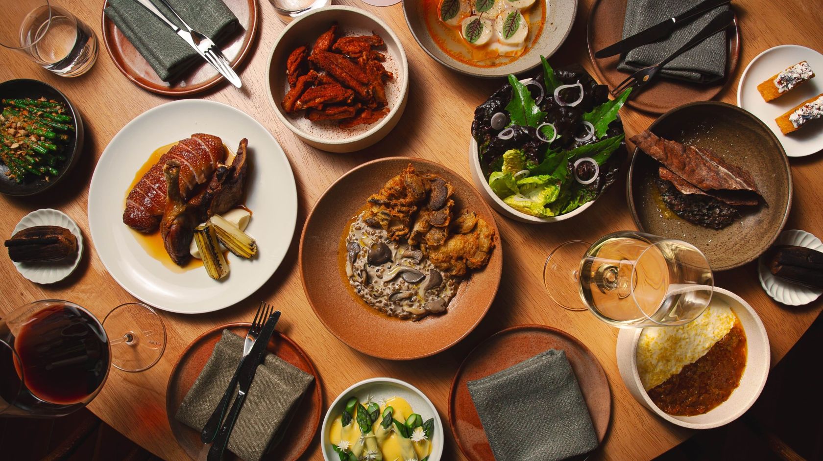 A Table Full Of Food